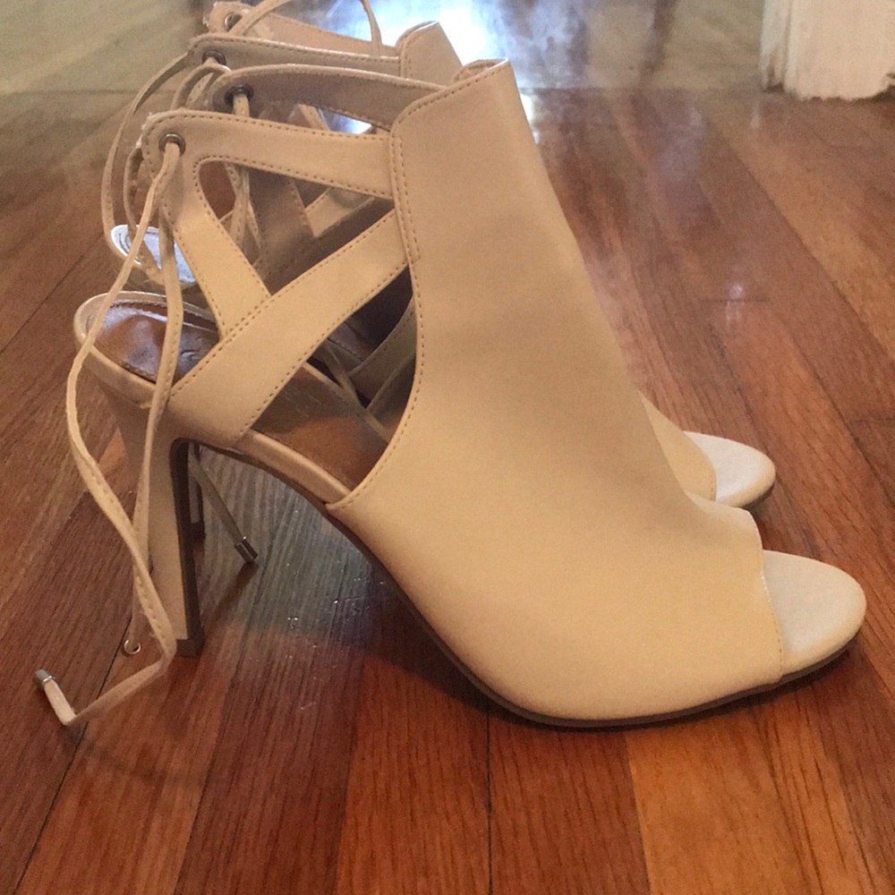 Nude high heels